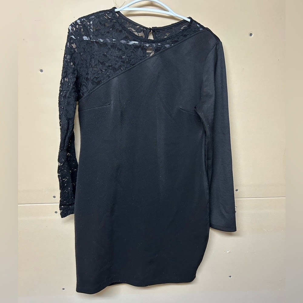 2/$20❤️- DRESS | Women’s black lace dress size large (fits like small/medium)